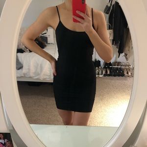BLACK SLIP DRESS